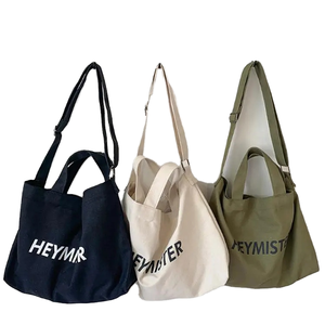 Maßgefertigte Hochwertige Umweltfreundliche Mini-Reißverschlusstasche Crossbody Handtasche aus Baumwollcanvas mit Einzelschulterriemen Hergestellt in China - Product Image 1