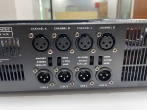 Профессиональный цифровой аудиопроцессор класса AB, 4-канальный, 400 Вт, 8 Ом, металлический усилитель с объемным звуком для автомобильной аудиосистемы и концертного использования - Product Image 3