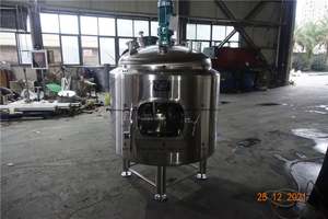 Cuve de brassage en acier inoxydable à double enveloppe de 2500 L, à ouverture supérieure, pour la distillation de whisky de seigle/bourbon, équipement de brassage - Product Image 6