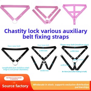 Cinturón de Castidad Masculino SM, Ecológico, para Sexo Anal, Correa Auxiliar de Restricción, Correa de Seguridad CB, Banda Elástica de Tres Vías - Product Image 2