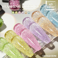 Nouveau Gel Polish Disco Scintillant – Couleurs Éclatantes Longue Durée – Gel Peinture Flash pour Ongles