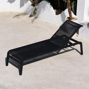 Otel, Tatil Köyü, Plaj Kulübü için Toz Boyalı Çelik Çerçeveli, İstiflenebilir Tasarımlı Ticari Sınıf Açık Hava Şezlongu - Product Image 6