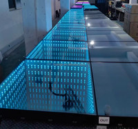 Carreaux de sol à LED Magnétique Dance Floor Brick Lights for Wedding Christmas Party Event Decoration for Wedding Christmas Party Event