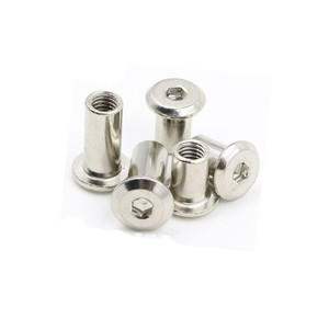 Écrous à tête fraisée M6, écrous Chicago à tête fraisée avec tête hexagonale, rivets fraisés, rivets en acier inoxydable, rivets Revit - Product Image 6