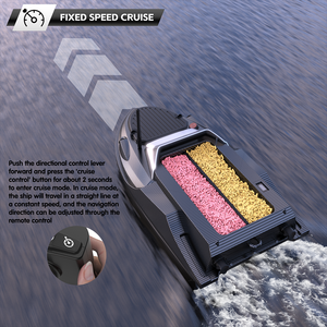 Barco Cebador de Pesca de Alta Tecnología con GPS Buscador de Peces RC Control de 800m Equipo de Pesca de Carpa Posicionamiento de 180 Puntos - Product Image 4