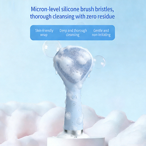 Cepillo de Limpieza Facial Eléctrico de Silicona, Resistente al Agua, con Compresas Frías y Calientes, Exfoliante Facial, Recargable por USB, con Vibración - Product Image 4