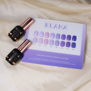 Newest Purple Gemstone Soild Gel <b>Nail</b> Polish <b>Set</b> Box 128 Colors TPO/HEMA FREE Purple Transparent Gel Polish OEM/ODM - Product Image 5