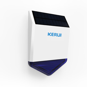 Hot Tuya Sirena inalámbrica para exteriores 8 niveles de volumen 110dB Sirena estroboscópica de energía solar - Product Image 1