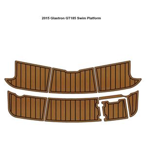Alfombrilla de plataforma de baño para barco Glastron GT185 2015, de espuma EVA, imitación teca, tipo SeaDek MarineMat Gatorstep, autoadhesiva - Product Image 1
