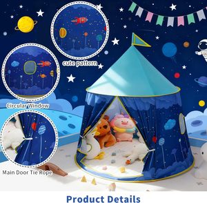 Tente <span class=keywords><strong>de</strong></span> jeu pour enfants unisexe Yurt <span class=keywords><strong>Belle</strong></span> tente <span class=keywords><strong>de</strong></span> jeu en velours doux <span class=keywords><strong>de</strong></span> couleur pêche et en fibre <span class=keywords><strong>de</strong></span> verre Pliable Tente <span class=keywords><strong>de</strong></span> jeu pour enfants pour l'intérieur et l'extérieur - Product Image 3