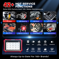 KINGBOLEN K8 PRO Escáner de Diagnóstico Universal para Automóviles, Sistema Completo OBD2, Codificación ECU, Función FCA AutoAuth, Rojo