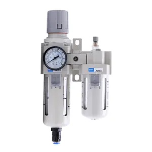 AC4010-04D Automatic G3/4 FRL Unit Air Source Treatment Pneumatic Air Filter Regulator With Lubricator And Auto Drain