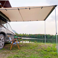 Auvent de toit pour voiture, tente latérale, auvent d'été, toile Oxford imperméable, annexe de haute qualité, camping en autonomie, arbor unique