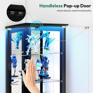 Mobile ad <span class=keywords><strong>Angolo</strong></span> Moderno in Rovere Massiccio, Armadio Multifunzionale Bianco a Triangolo per Soggiorno, <span class=keywords><strong>Bar</strong></span> Domestico, Uso Commerciale e Esterno - Product Image 5