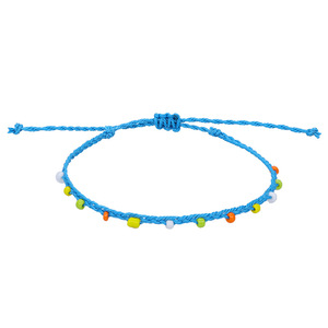Pulsera tejida de estilo bohemio hecha a mano, <span class=keywords><strong>tobillera</strong></span> de cuentas de arroz para <span class=keywords><strong>surf</strong></span> de verano, cadena de tobillo de moda - Product Image 2