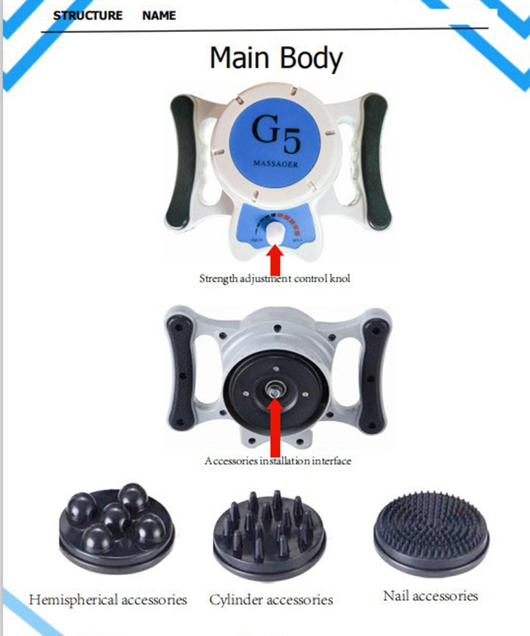 Mini masajeador corporal Masajeador facial multifunción para cara, pies, cuello y espalda