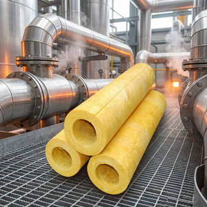 Aislamiento de Lana de Fibra de Vidrio de Alta Densidad para Envoltura de Tuberías de HVAC - Excelente Rendimiento Térmico y Acústico - Product Image 6