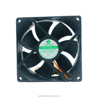 Ventilateur axial DC rond Yofolon 92x92x25mm CE RoHS 12V, haute vitesse, roulement à billes 9225, OEM/ODM