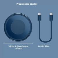 Kabel Data Pengisian Daya Super Cepat Magnetik Portabel untuk Ponsel Android Tipe-c, Kabel Pengisian Daya Flash, Kotak Penyimpanan Kabel Pengisian Daya
