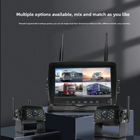 Produit populaire pour le commerce extérieur : Enregistreur sans fil étanche 7 pouces pour caméras de recul de camions et grues, surveillance sans fil 1080P