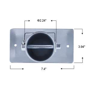 1BJY-JT-02 Nouvelle plaque de pied de cric de remorque avec goupille de verrouillage Capacité 5000LBS Pièces et accessoires - Product Image 2