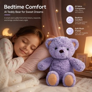 Oso <span class=keywords><strong>de</strong></span> Peluche Interactivo con IA Inteligente, sin Pantalla, con Voz, <span class=keywords><strong>para</strong></span> Aprendizaje, Juguete <span class=keywords><strong>de</strong></span> Compañía, Contador <span class=keywords><strong>de</strong></span> Cuentos <span class=keywords><strong>para</strong></span> <span class=keywords><strong>Dormir</strong></span>, Personalizable - Product Image 3
