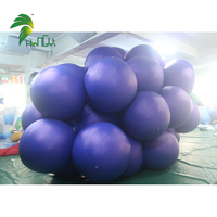 Décoration extérieure, ballon gonflable en forme de raisin frais, poupée gonflable en forme de fruit pour la publicité