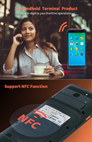 Emplacement pour carte SIM à écran tactile intelligent pour terminal portable Z1 avec fonction NFC et balayage de code Pos Device