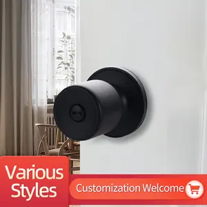 Filta acier inoxydable boule bouton de porte serrure ensemble cylindrique rond salle de bain poignée de porte cylindre serrure avec prix d'usine