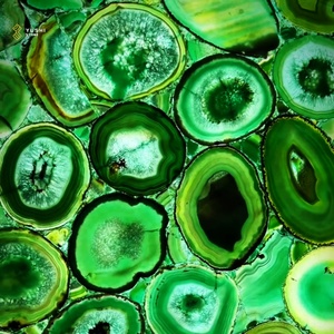 Yushi Backlit màu xanh lá cây mã não nhà bếp Countertop Bàn cà phê đá bán quý - Product Image 2