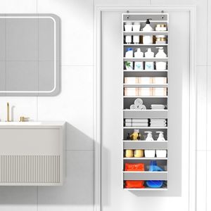 Over The Door Organizer 6 Tiers Heavy Duty Hanging <b>Storage</b> With Large Capacity Pockets Behind Door Closet Organizer - Product Image 2