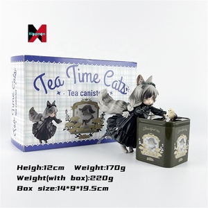 <span class=keywords><strong>DLC</strong></span> loạt trà bên nhỏ Anime nhân vật dễ thương mèo teatime mèo cô gái hành động Mô hình bộ sưu tập búp bê đồ chơi - Product Image 3