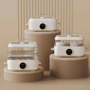 Ollas Eléctricas Multiusos Antiadherentes de 10 l, Calentador de Alimentos Eléctrico Cuadrado Antiadherente, Juego de Ollas Eléctricas de <span class=keywords><strong>Micro</strong></span>-Presión - Product Image 6