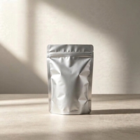 Herbruikbare staande zak van aluminiumfolie met ritssluiting voor thee, gedroogd fruit, gekookt voedsel, kattenvoer, hondenvoer, visvoer