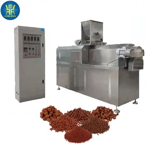 automatic fish feed pellet machine price production floating food making extruder processing shrimp feed machinery