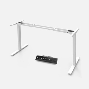 Electric Height <b>Adjustable</b> Desk <b>Legs</b> Single Motor Metal Frame Heavy Duty Minimalist Design For Home Office Use - Product Image 3