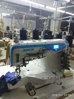 Nouvelle marque Machine Jack K4-D économie d'énergie cylindre-lit Interlock Machine machine à coudre industrielle