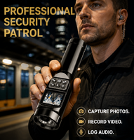 Lampe d'inspection professionnelle avec caméra 12MP, capture vidéo et audio 2K, lampe torche pour réparation de grilles et exploration de tunnels