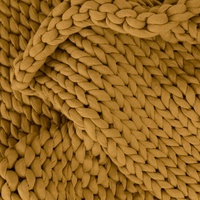 Couverture lestée tricotée en coton respirant fait à la main
