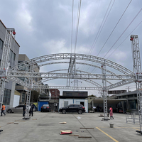 Système de treillis modulaire en alliage d'aluminium avec tour de support au sol pour scène d'événements extérieurs, éclairage et équipement de scène, capacité de charge 500 kg