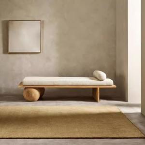 Minimalist Wooden Lounge <b>Bench</b> With Cushion Multi Function <b>Entryway</b> Bedroom Tea <b>Bench</b> Italian Style Design - Product Image 2