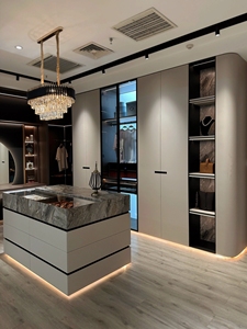 Armoire <span class=keywords><strong>coulissante</strong></span> multi-tiroirs en MDF avec peinture brillante anti-rayures pour l'intérieur <span class=keywords><strong>de</strong></span> villa moderne <span class=keywords><strong>de</strong></span> style chinois - Product Image 3