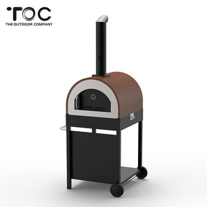 Four à pizza commercial en acier inoxydable à vente chaude, four à pizza rond au feu de bois pour l'extérieur - Product Image 2