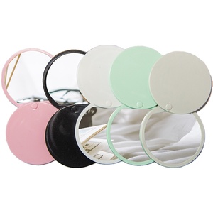 2025 Hot Bán Nhỏ Gọn Cầm Tay Gương Vòng Có Thể Gập Lại Nhựa Nhãn Hiệu Riêng Trượt Du Lịch Túi Trang Điểm Gương - Product Image 1