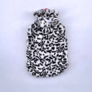 Bolsa de Agua Caliente con Funda de Tela con Estampado de Leopardo, Bolsa de Agua Caliente de Felpa para Bebé, Rellena de Agua, Calentador de Manos - Product Image 2