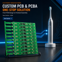 Carte de contrôle PCBA pour brosse à dents électrique personnalisée, épaisseur de cuivre 1 oz, marque MicoTech, prototype rapide, usine de Shenzhen, OEM ODM PCB