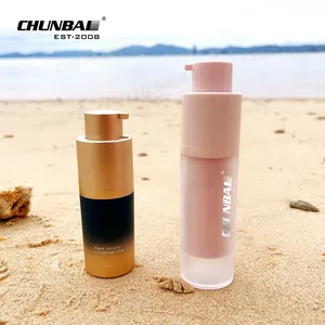 Personalizado vazio Luxo 15ml 30ml 50ml 100ml Creme Fosco loção cosmética soro plástico spray acrílico Airless Bomba Garrafa Com Bomba