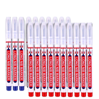 Marqueurs à tête longue de 20mm, encre de couleur noire, marqueur à trous multi-usages de 1mm, papier décoratif, échantillon permanent offert