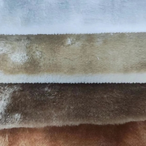 100% poliestere eco-friendly tessuto in pelliccia sintetica singolo/doppio colore stampato modello per seggiolino auto accessori per borse - Product Image 3