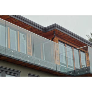Solution de barrière transparente contemporaine avec entretoise pour <span class=keywords><strong>terrasse</strong></span> et escalier - Product Image 1